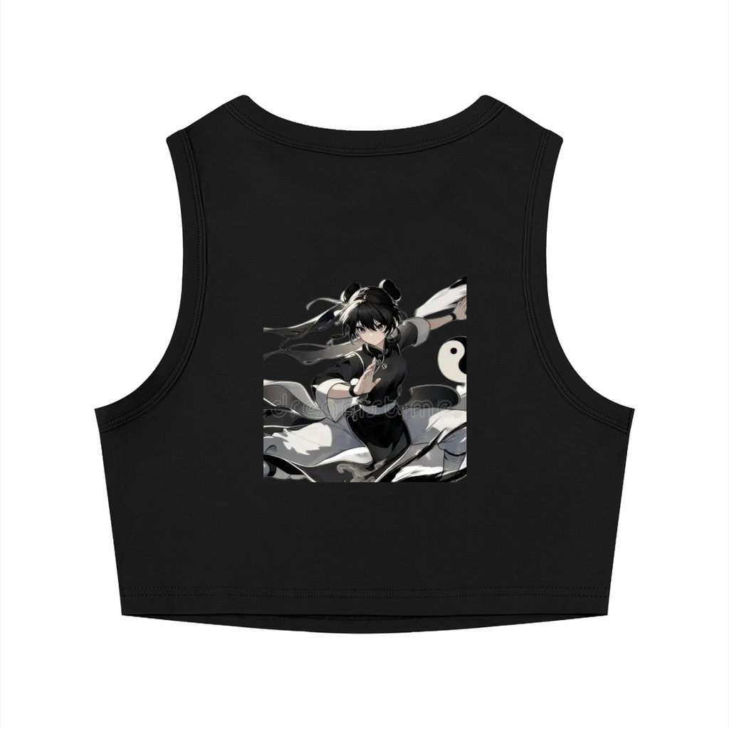 Women's Tight Crewneck Crop Tank Top